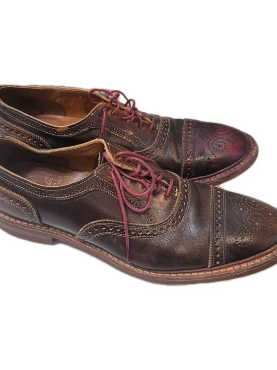 Allen Edmonds Strandmok Cap toe Oxford Men’s Size 11.5 Brown Saddle Dainite Sole main image 5